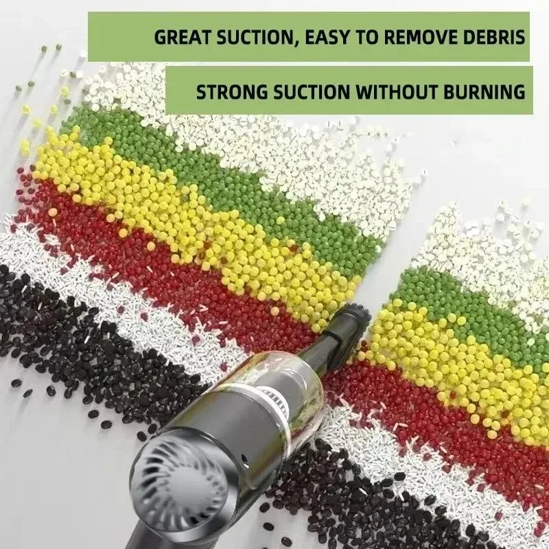 Clearance_Portable Wireless Car Vacuum Cleaner Wireless Vacuum Cleaner Dual Use for Home and Car 120W High Power Powerful Vacuum