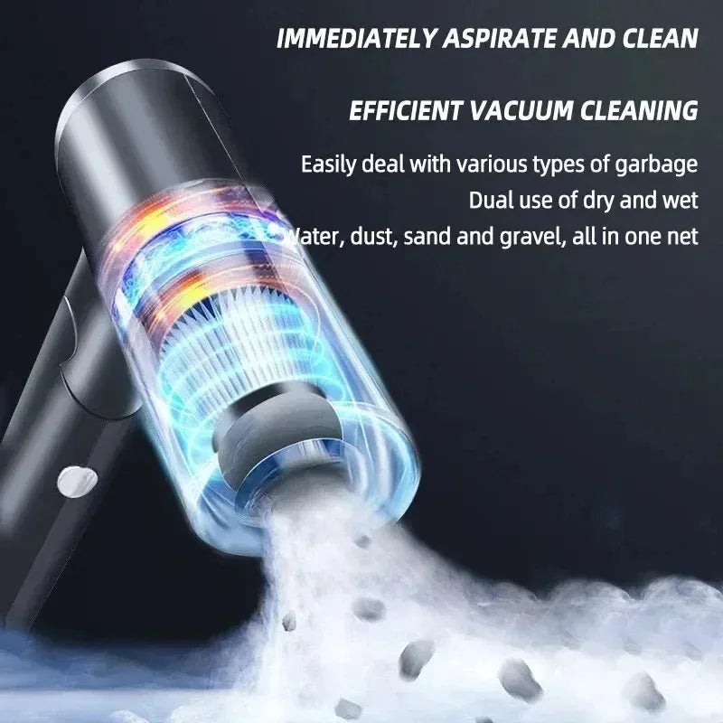 Clearance_Portable Wireless Car Vacuum Cleaner Wireless Vacuum Cleaner Dual Use for Home and Car 120W High Power Powerful Vacuum