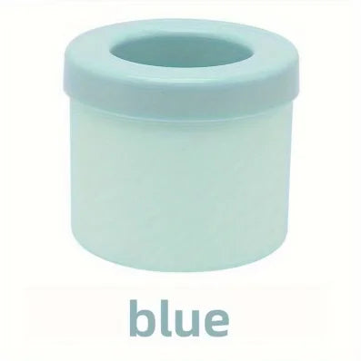 Food grade silicone cylindrical ice tray ice making mold for household kneading, ice storage box, ice cup, quick freezing (small