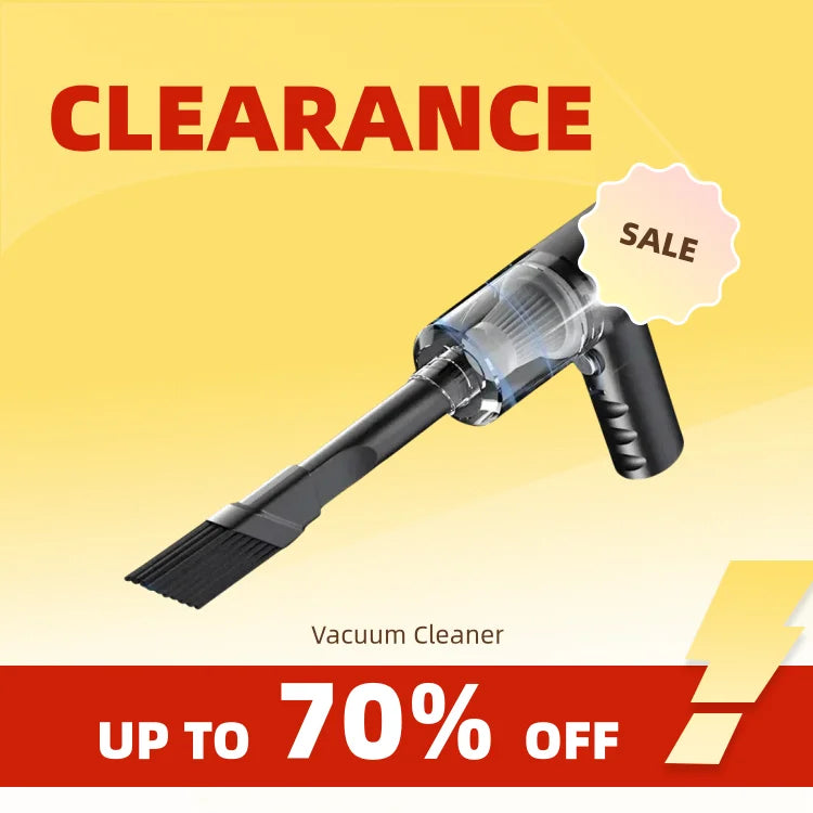 Clearance_Portable Wireless Car Vacuum Cleaner Wireless Vacuum Cleaner Dual Use for Home and Car 120W High Power Powerful Vacuum
