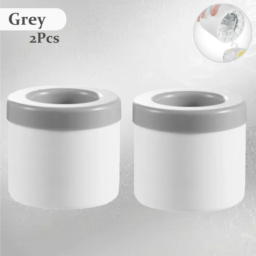 Food grade silicone cylindrical ice tray ice making mold for household kneading, ice storage box, ice cup, quick freezing (small